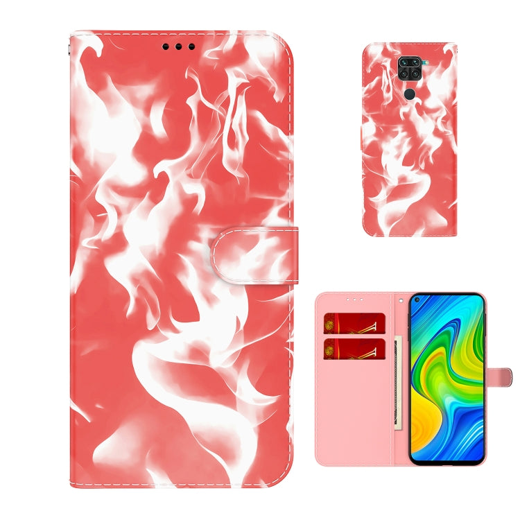 For  Xiaomi Redmi Note 9 / 10X 4G Cloud Fog Pattern Horizontal Flip Leather Case with Holder & Card Slot & Wallet