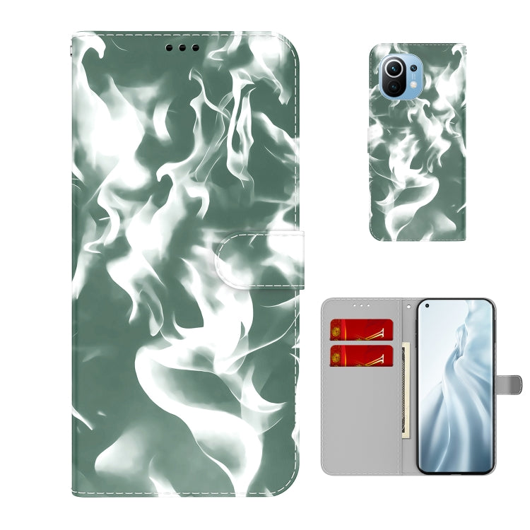 For Xiaomi Mi 11 Cloud Fog Pattern Horizontal Flip Leather Case with Holder & Card Slot & Wallet