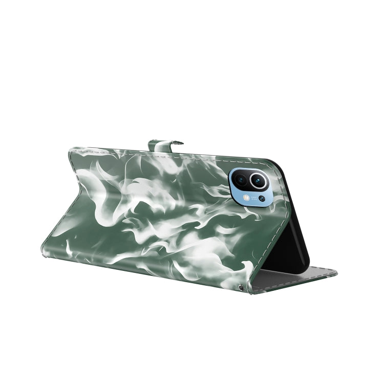 For Xiaomi Mi 11 Cloud Fog Pattern Horizontal Flip Leather Case with Holder & Card Slot & Wallet