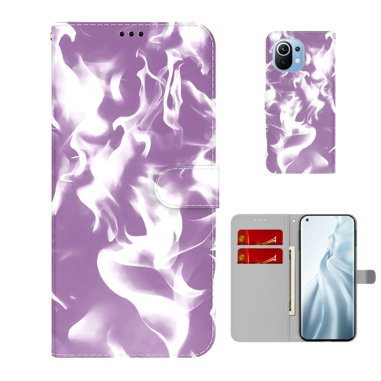 For Xiaomi Mi 11 Cloud Fog Pattern Horizontal Flip Leather Case with Holder & Card Slot & Wallet