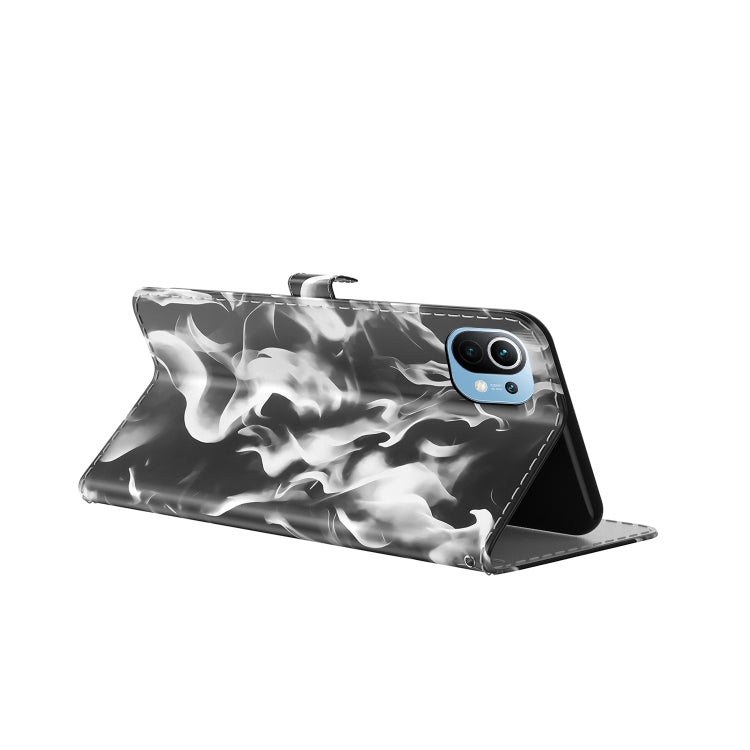 For Xiaomi Mi 11 Cloud Fog Pattern Horizontal Flip Leather Case with Holder & Card Slot & Wallet