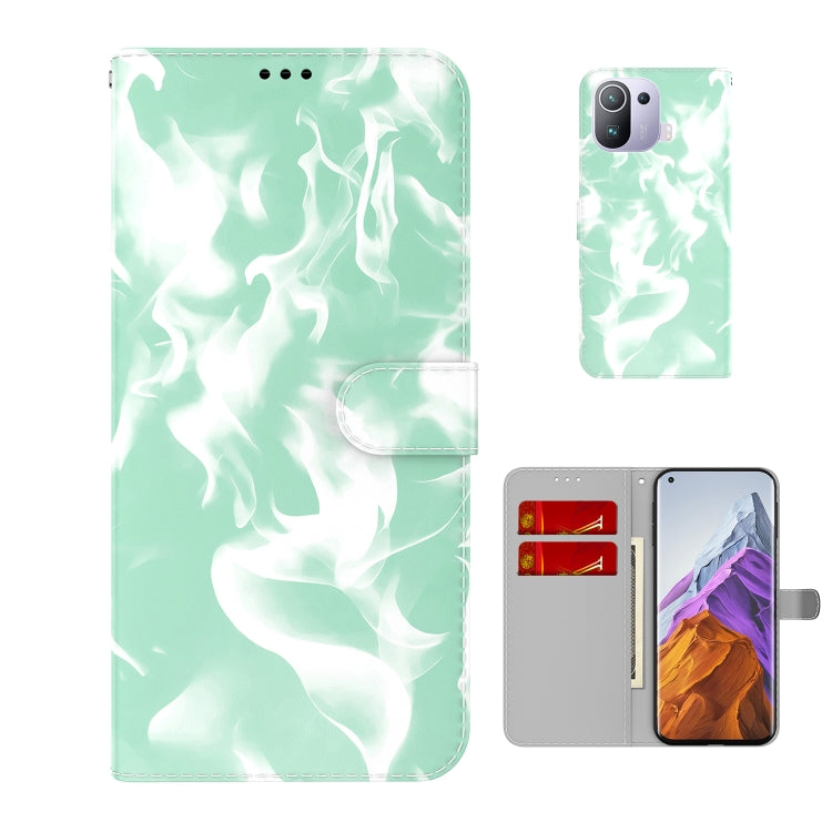 For Xiaomi Mi 11 Pro Cloud Fog Pattern Horizontal Flip Leather Case with Holder & Card Slot & Wallet