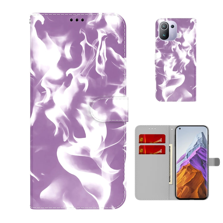 For Xiaomi Mi 11 Pro Cloud Fog Pattern Horizontal Flip Leather Case with Holder & Card Slot & Wallet