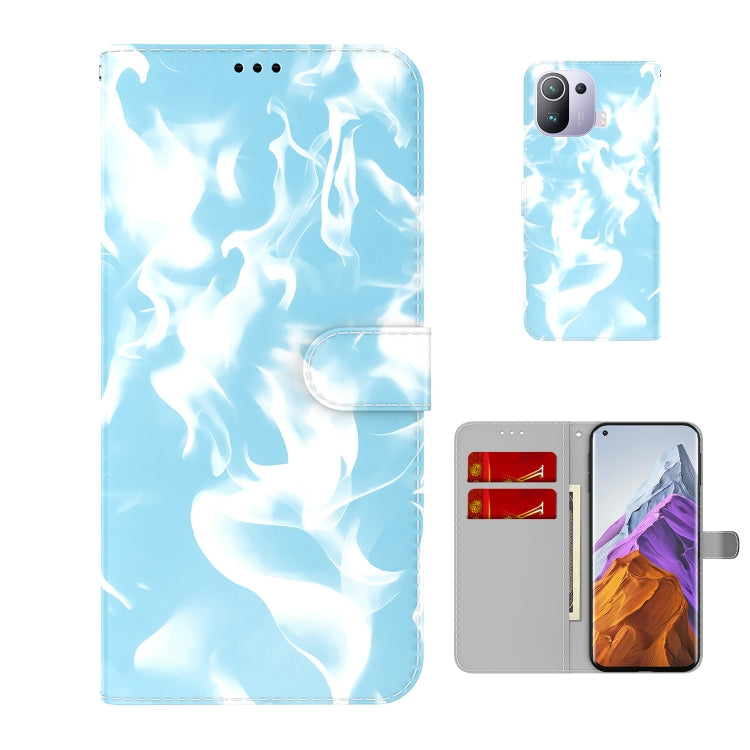 For Xiaomi Mi 11 Pro Cloud Fog Pattern Horizontal Flip Leather Case with Holder & Card Slot & Wallet