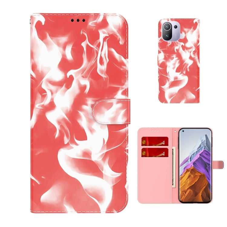 For Xiaomi Mi 11 Pro Cloud Fog Pattern Horizontal Flip Leather Case with Holder & Card Slot & Wallet