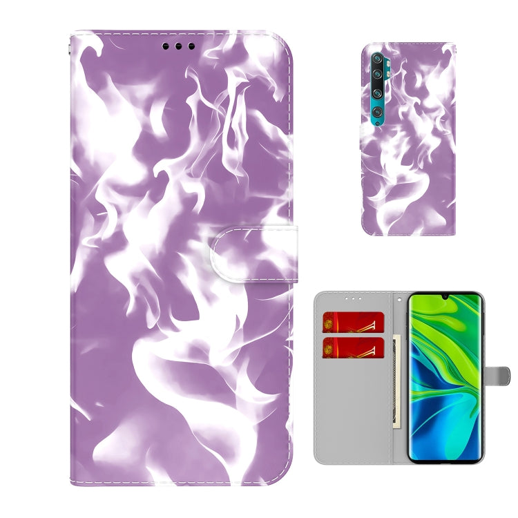 For  Xiaomi Mi CC9 Pro/Note 10/Note 10 Pro Cloud Fog Pattern Horizontal Flip Leather Case with Holder & Card Slot & Wallet