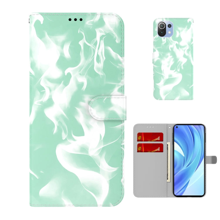 For Xiaomi Mi 11 Lite Cloud Fog Pattern Horizontal Flip Leather Case with Holder & Card Slot & Wallet