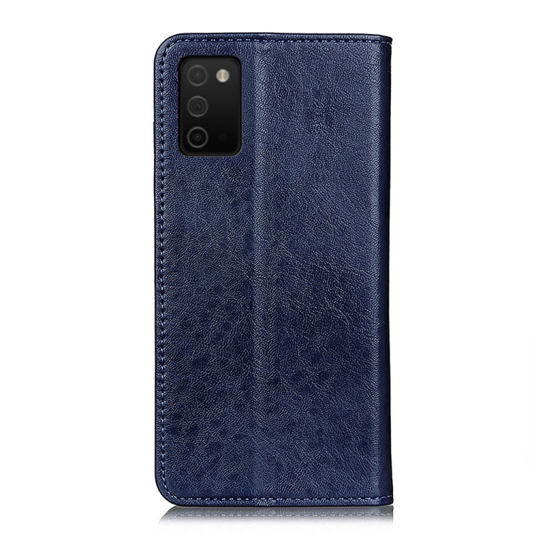 For Samsung Galaxy A03s 166mm Version Magnetic Crazy Horse Texture Horizontal Flip Leather Case with Holder & Card Slots & Wallet