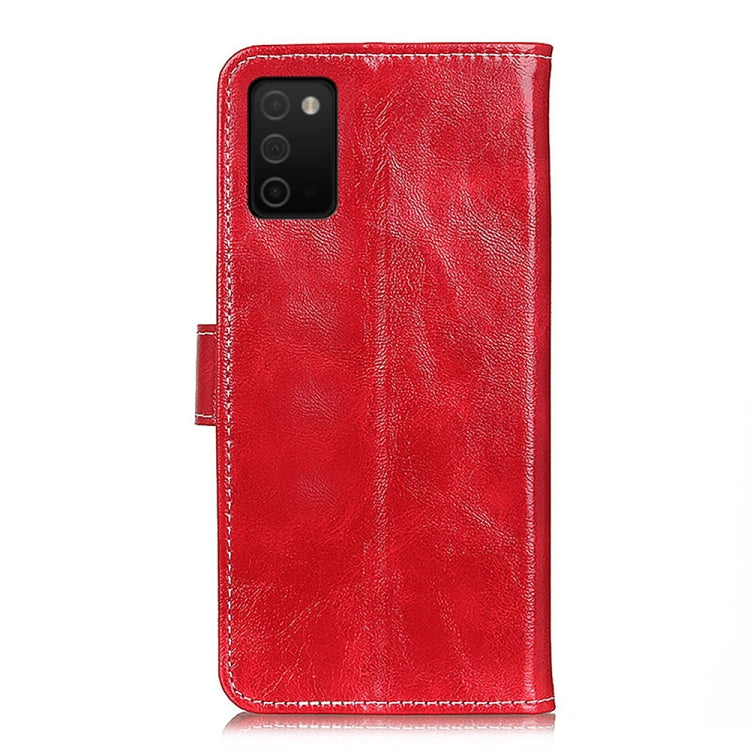 For Samsung Galaxy A03s 166mm Version Retro Crazy Horse Texture Horizontal Flip Leather Case with Holder & Card Slots & Photo Frame & Wallet