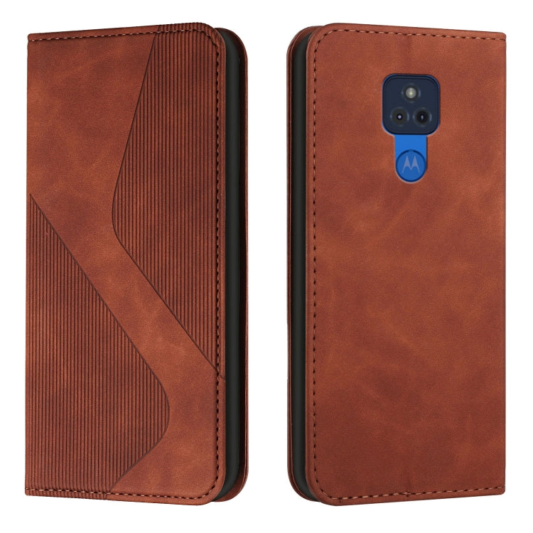 For Motorola Moto G Play 2021 Skin Feel Magnetic S-type Solid Color Horizontal Flip Leather Case with Holder & Card Slot & Wallet