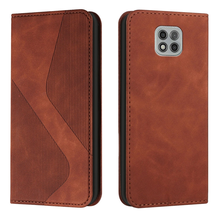 For Motorola Moto G Power 2021 Skin Feel Magnetic S-type Solid Color Horizontal Flip Leather Case with Holder & Card Slot & Wallet