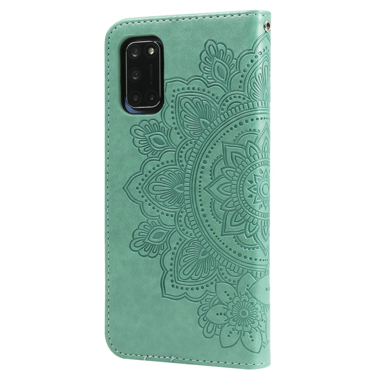 For OPPO A52 / A72 4G / A92 7-petal Flowers Embossing Pattern Horizontal Flip PU Leather Case with Holder & Card Slots & Wallet & Photo Frame