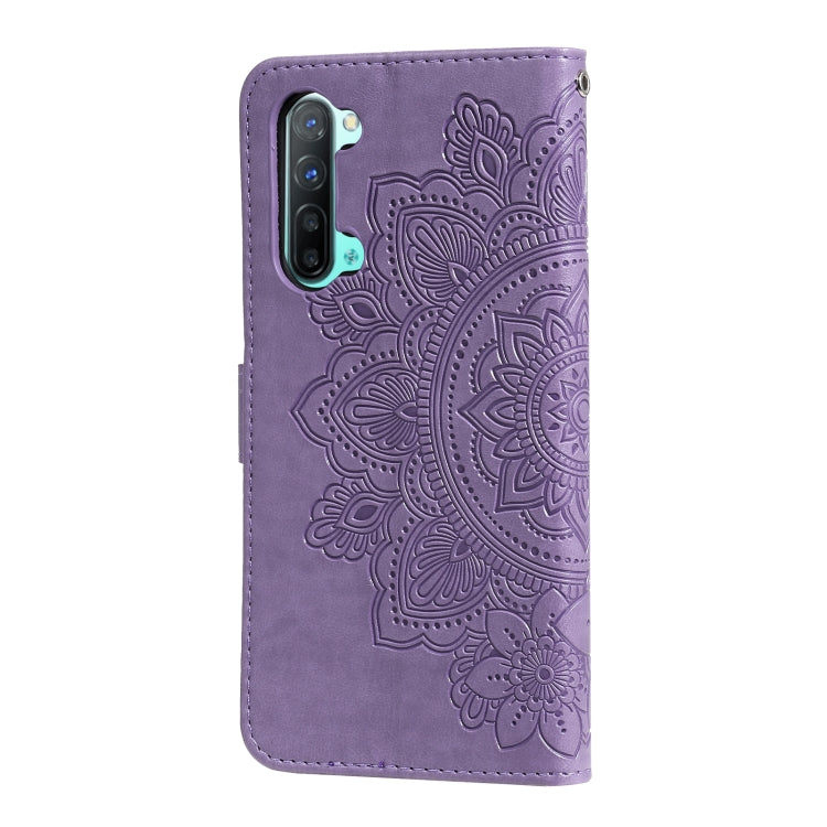 For OPPO Reno3 5G / Find X2 Lite / K7 7-petal Flowers Embossing Pattern Horizontal Flip PU Leather Case with Holder & Card Slots & Wallet & Photo Frame