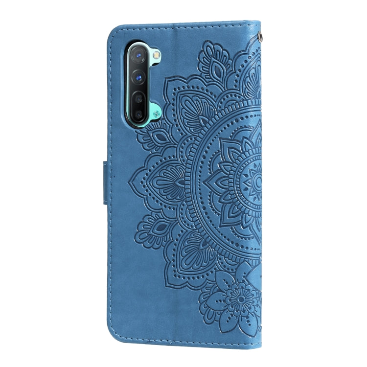 For OPPO Reno3 5G / Find X2 Lite / K7 7-petal Flowers Embossing Pattern Horizontal Flip PU Leather Case with Holder & Card Slots & Wallet & Photo Frame