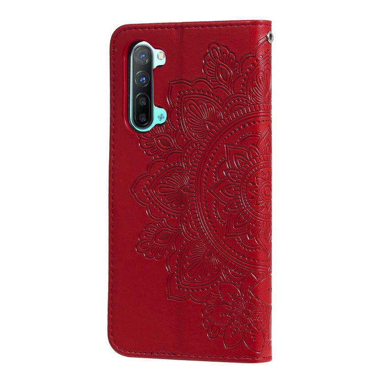 For OPPO Reno3 5G / Find X2 Lite / K7 7-petal Flowers Embossing Pattern Horizontal Flip PU Leather Case with Holder & Card Slots & Wallet & Photo Frame