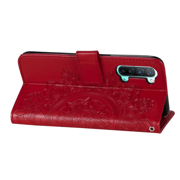 For OPPO Reno3 5G / Find X2 Lite / K7 7-petal Flowers Embossing Pattern Horizontal Flip PU Leather Case with Holder & Card Slots & Wallet & Photo Frame