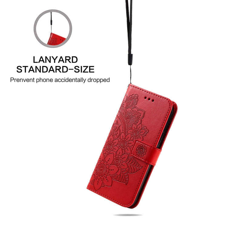 For OPPO Reno3 5G / Find X2 Lite / K7 7-petal Flowers Embossing Pattern Horizontal Flip PU Leather Case with Holder & Card Slots & Wallet & Photo Frame