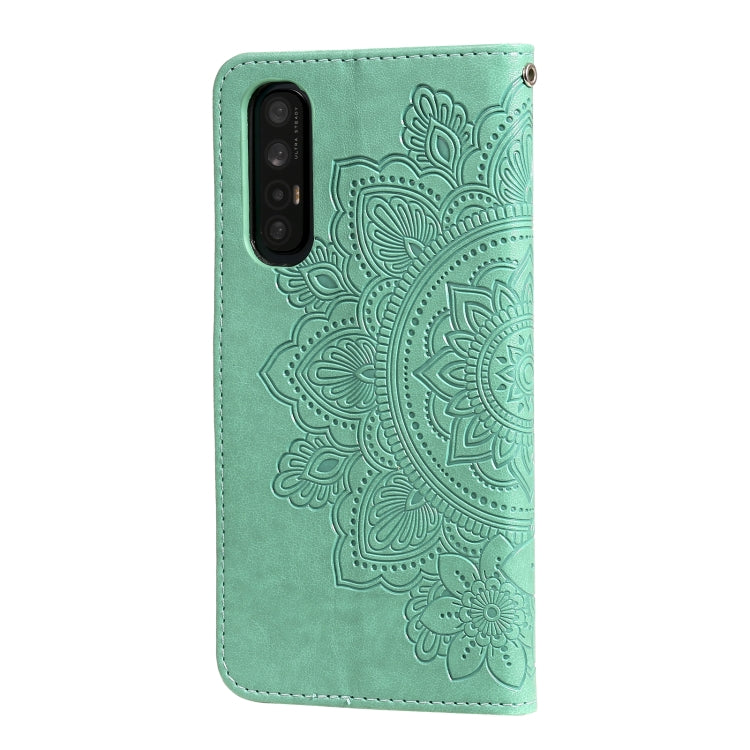 For OPPO Reno3 Pro 5G / Find X2 Neo 7-petal Flowers Embossing Pattern Horizontal Flip PU Leather Case with Holder & Card Slots & Wallet & Photo Frame