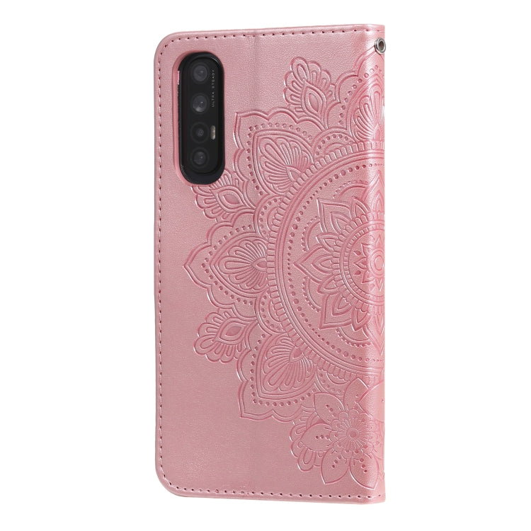 For OPPO Reno3 Pro 5G / Find X2 Neo 7-petal Flowers Embossing Pattern Horizontal Flip PU Leather Case with Holder & Card Slots & Wallet & Photo Frame