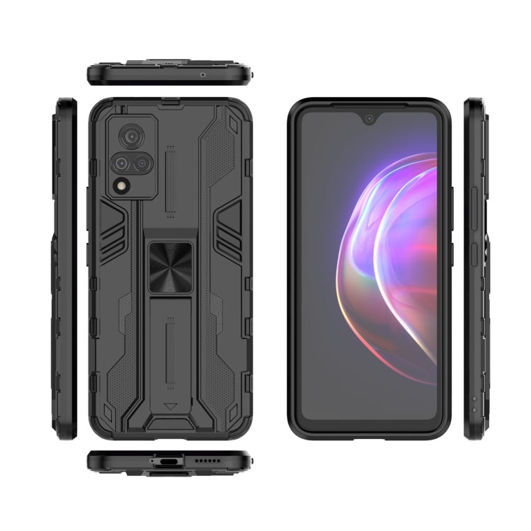 For vivo V21 Supersonic PC + TPU Shock-proof Protective Case with Holder