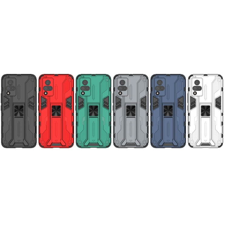 For vivo V21 Supersonic PC + TPU Shock-proof Protective Case with Holder