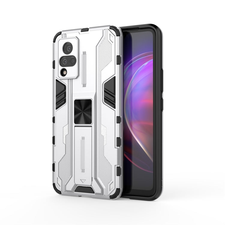 For vivo V21 Supersonic PC + TPU Shock-proof Protective Case with Holder