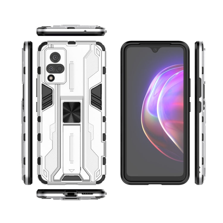 For vivo V21 Supersonic PC + TPU Shock-proof Protective Case with Holder