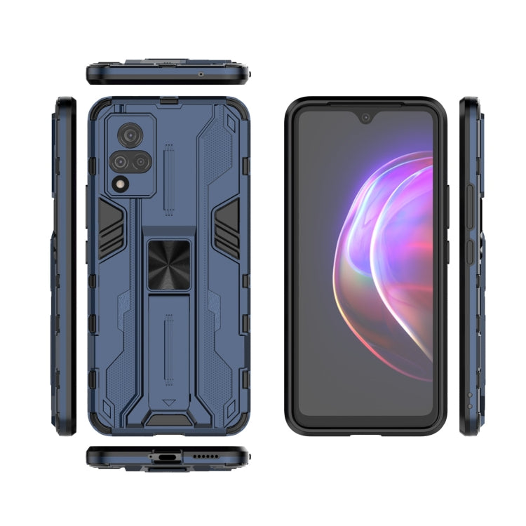 For vivo V21 Supersonic PC + TPU Shock-proof Protective Case with Holder
