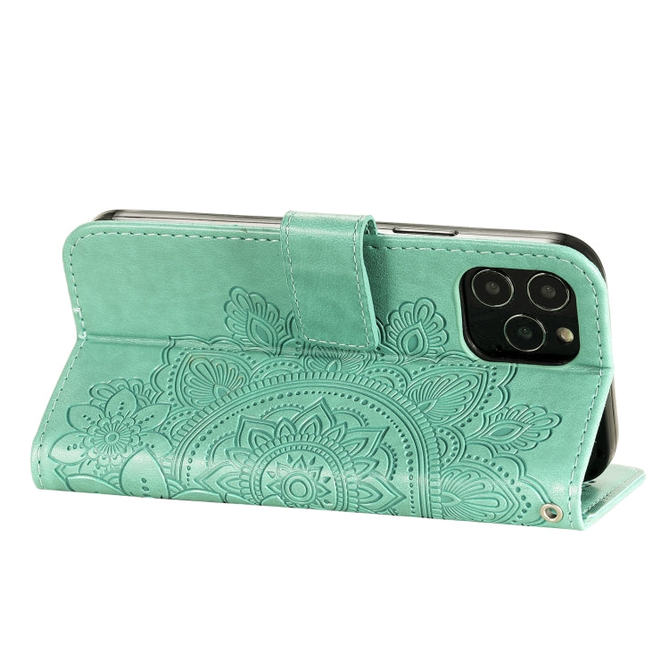 For iPhone 11 7-petal Flowers Embossing Pattern Horizontal Flip PU Leather Case with Holder & Card Slots & Wallet & Photo Frame
