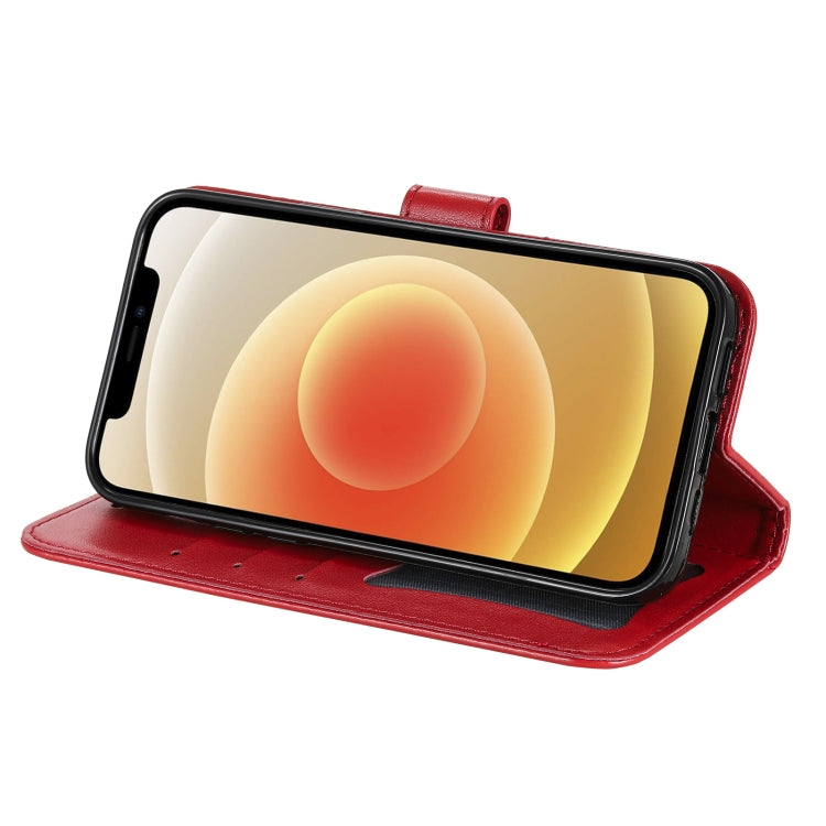 For iPhone 12 Pro Max 7-petal Flowers Embossing Pattern Horizontal Flip PU Leather Case with Holder & Card Slots & Wallet & Photo Frame