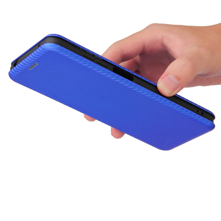 For TCL 20S Carbon Fiber Texture Horizontal Flip TPU + PC + PU Leather Case with Card Slot