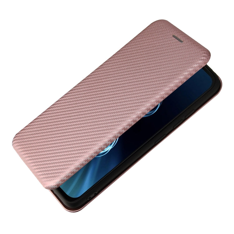 For Asus Zenfone 8 / ZS590KS (8 Mini) Carbon Fiber Texture Horizontal Flip TPU + PC + PU Leather Case with Card Slot