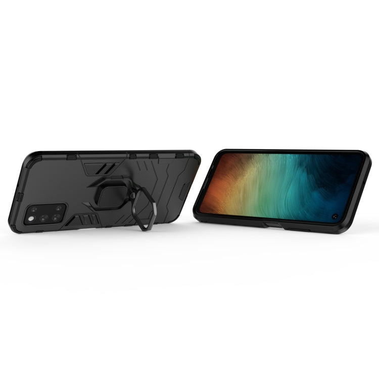 For Samsung Galaxy F52 5G Shockproof PC + TPU Protective Case with Magnetic Ring Holder