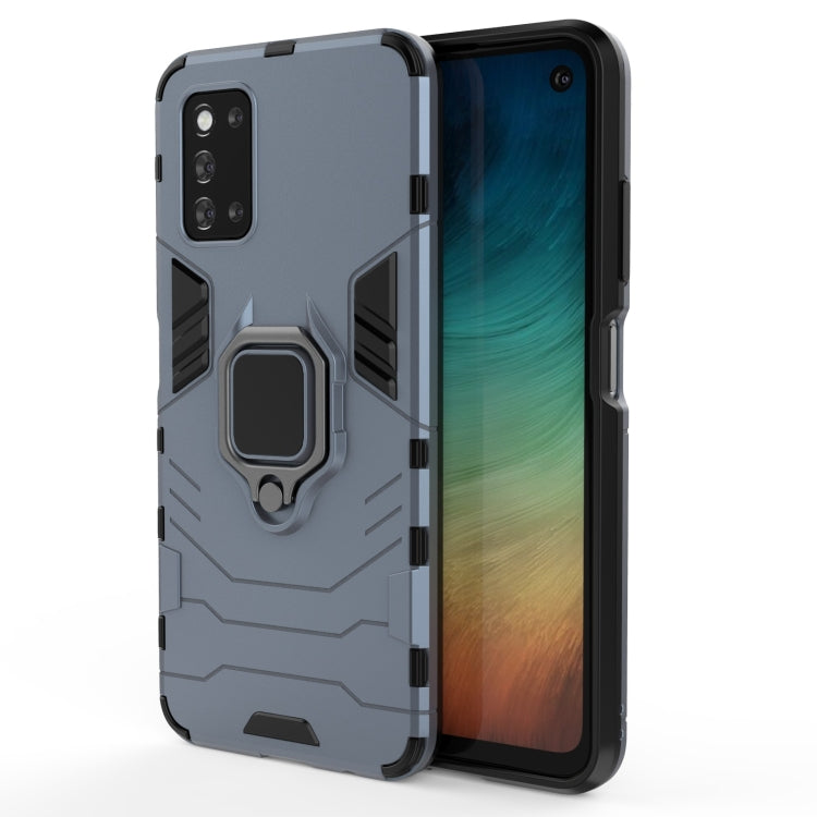 For Samsung Galaxy F52 5G Shockproof PC + TPU Protective Case with Magnetic Ring Holder