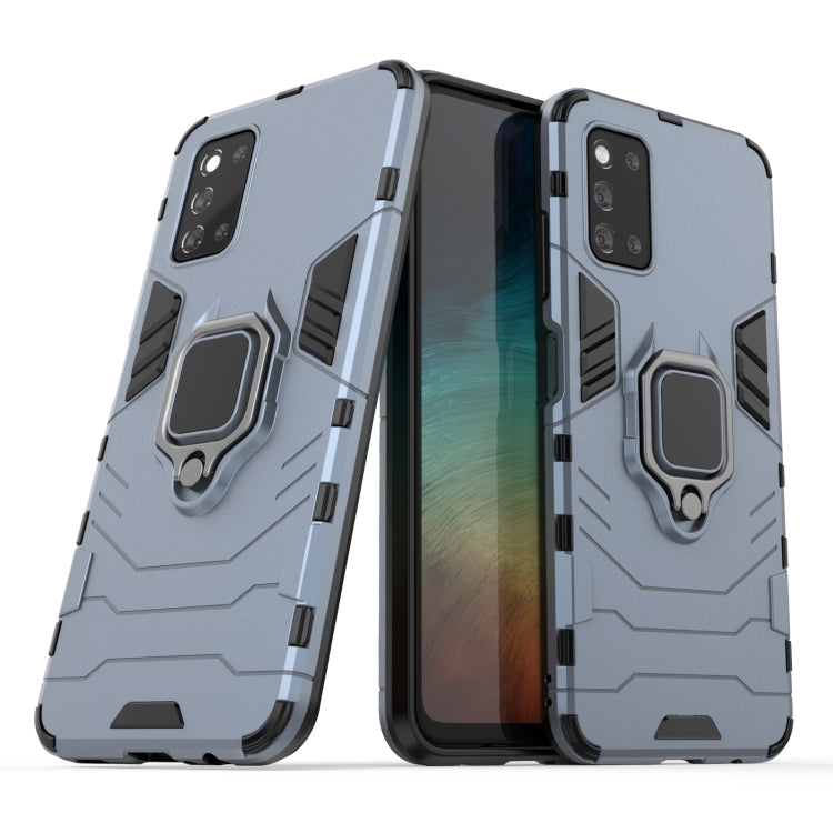 For Samsung Galaxy F52 5G Shockproof PC + TPU Protective Case with Magnetic Ring Holder