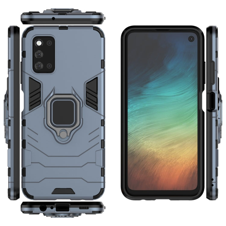 For Samsung Galaxy F52 5G Shockproof PC + TPU Protective Case with Magnetic Ring Holder