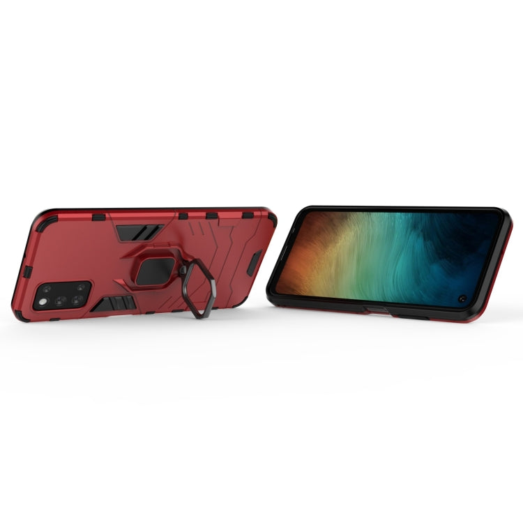 For Samsung Galaxy F52 5G Shockproof PC + TPU Protective Case with Magnetic Ring Holder