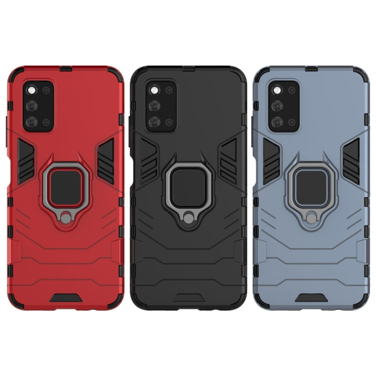 For Samsung Galaxy F52 5G Shockproof PC + TPU Protective Case with Magnetic Ring Holder