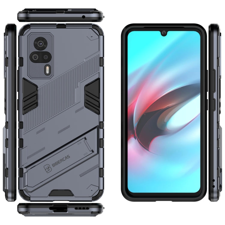 For vivo S9e Punk Armor 2 in 1 PC + TPU Shockproof Case with Invisible Holder