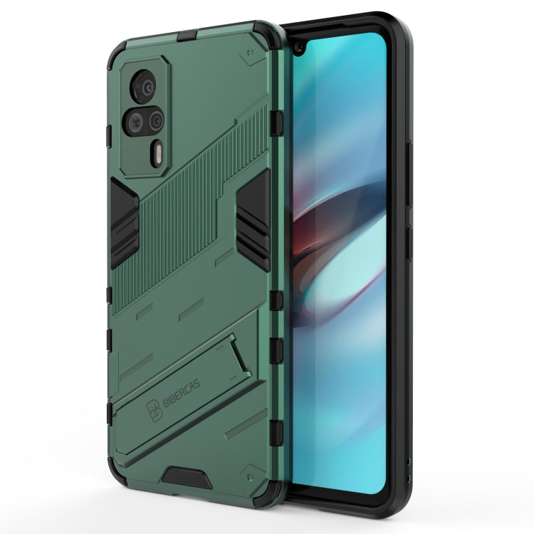 For vivo S9e Punk Armor 2 in 1 PC + TPU Shockproof Case with Invisible Holder