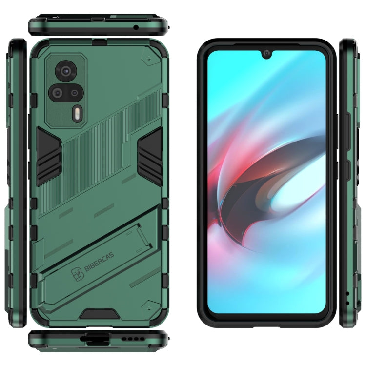 For vivo S9e Punk Armor 2 in 1 PC + TPU Shockproof Case with Invisible Holder