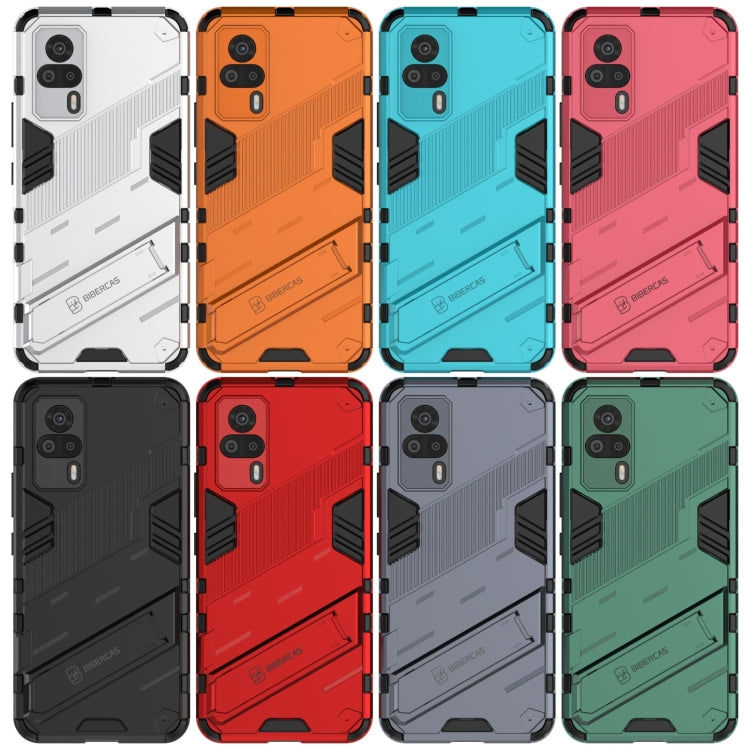 For vivo S9e Punk Armor 2 in 1 PC + TPU Shockproof Case with Invisible Holder