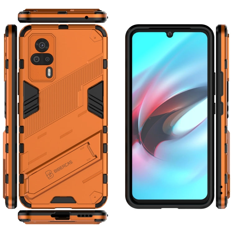 For vivo S9e Punk Armor 2 in 1 PC + TPU Shockproof Case with Invisible Holder