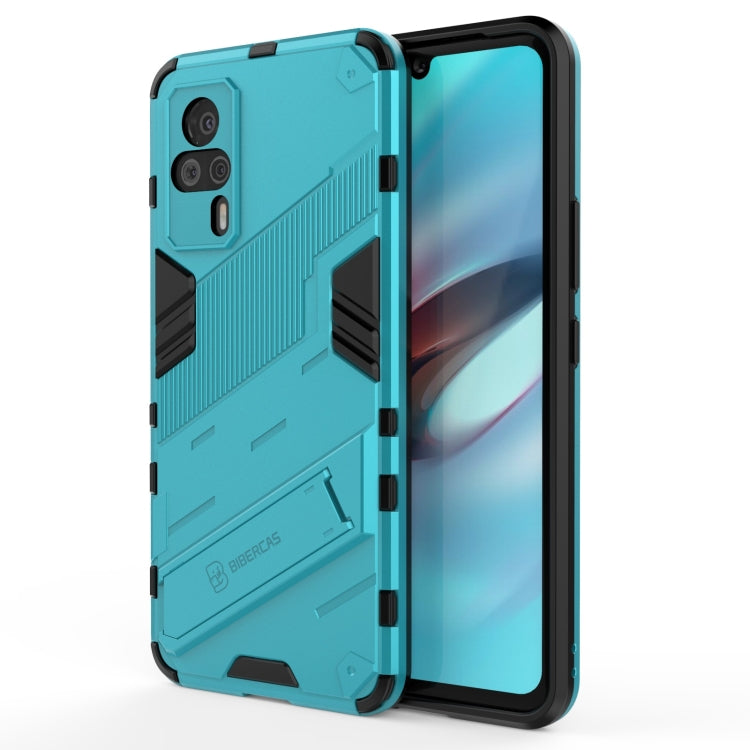 For vivo S9e Punk Armor 2 in 1 PC + TPU Shockproof Case with Invisible Holder