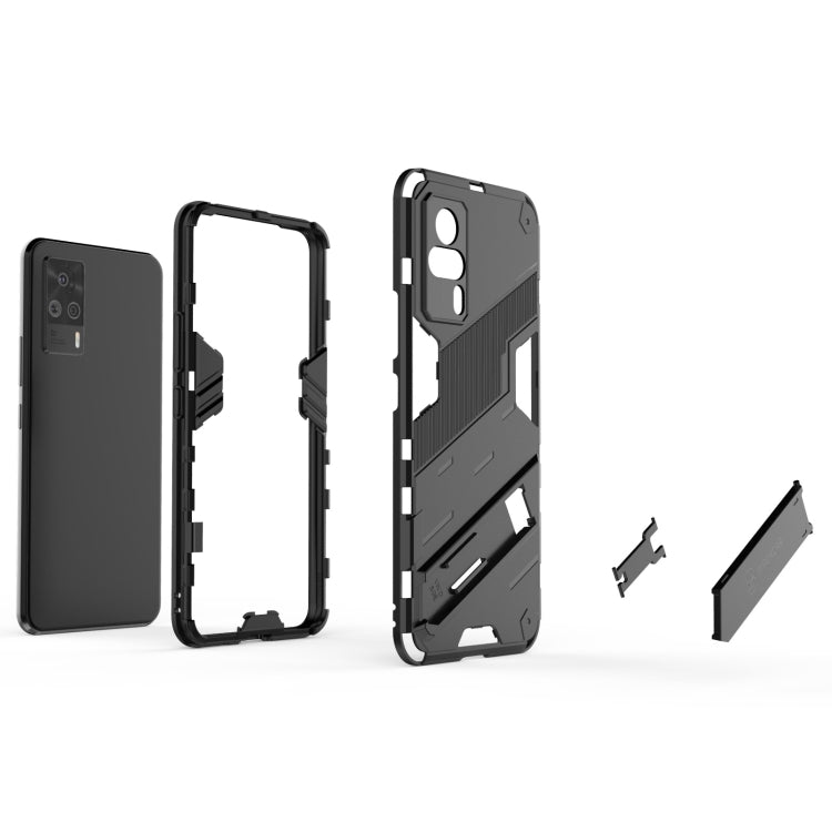 For vivo S9e Punk Armor 2 in 1 PC + TPU Shockproof Case with Invisible Holder