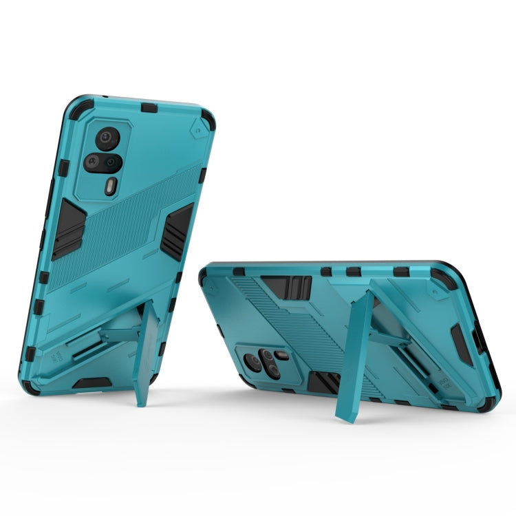 For vivo S9e Punk Armor 2 in 1 PC + TPU Shockproof Case with Invisible Holder