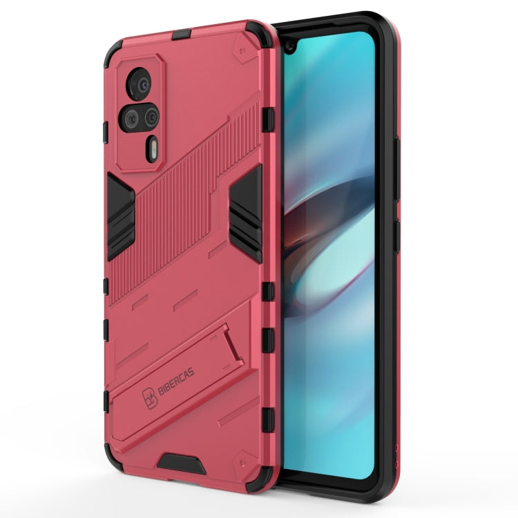 For vivo S9e Punk Armor 2 in 1 PC + TPU Shockproof Case with Invisible Holder