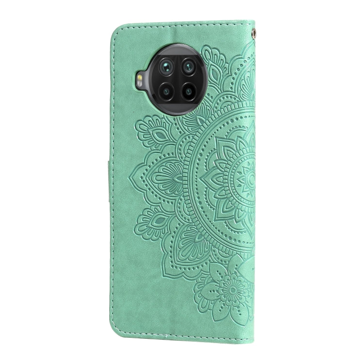 For Xiaomi Mi 10T Lite 7-petal Flowers Embossing Pattern Horizontal Flip PU Leather Case with Holder & Card Slots & Wallet & Photo Frame