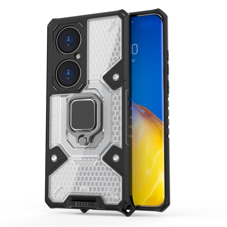 For Huawei P50 Pro Space PC+TPU Shockproof Case with Ring Holder