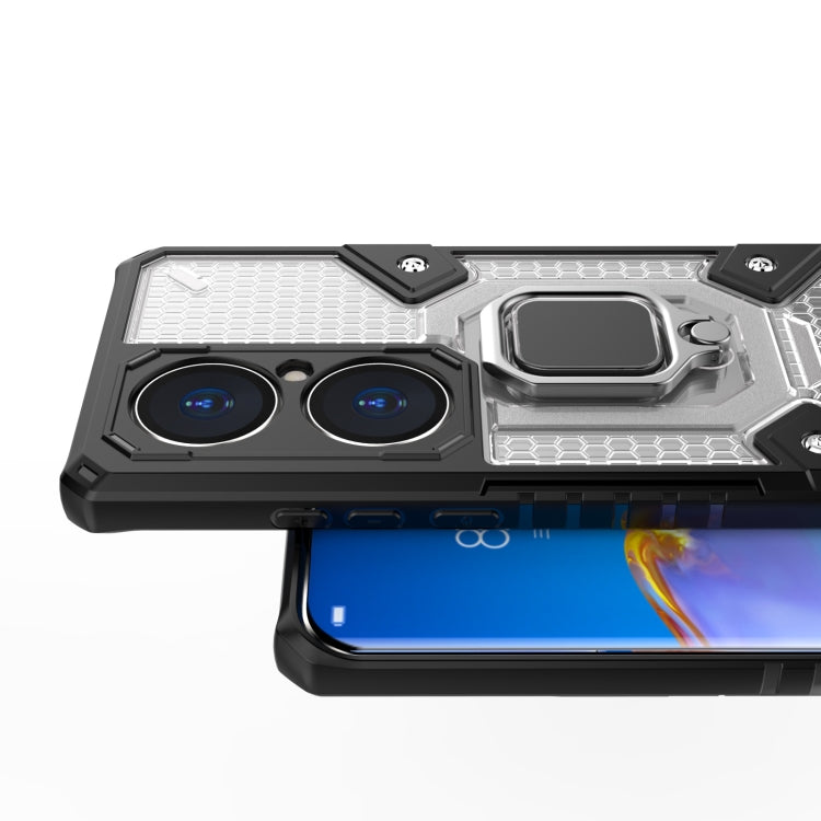 For Huawei P50 Pro Space PC+TPU Shockproof Case with Ring Holder